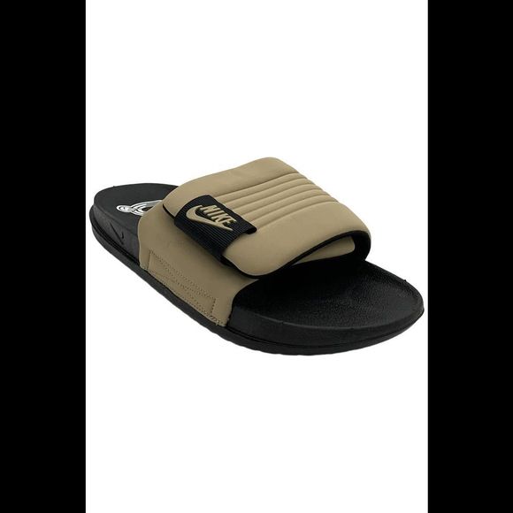 Nike Men's Off Court Adjust Slide Black/Khaki - Medium - Picture 1 of 3